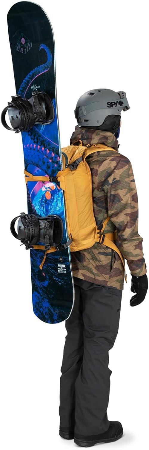 imageOsprey Soelden Pro 32L Mens Ski and Snowboard Backpack with E2 Airbag System Red MountainArtisan Yellow