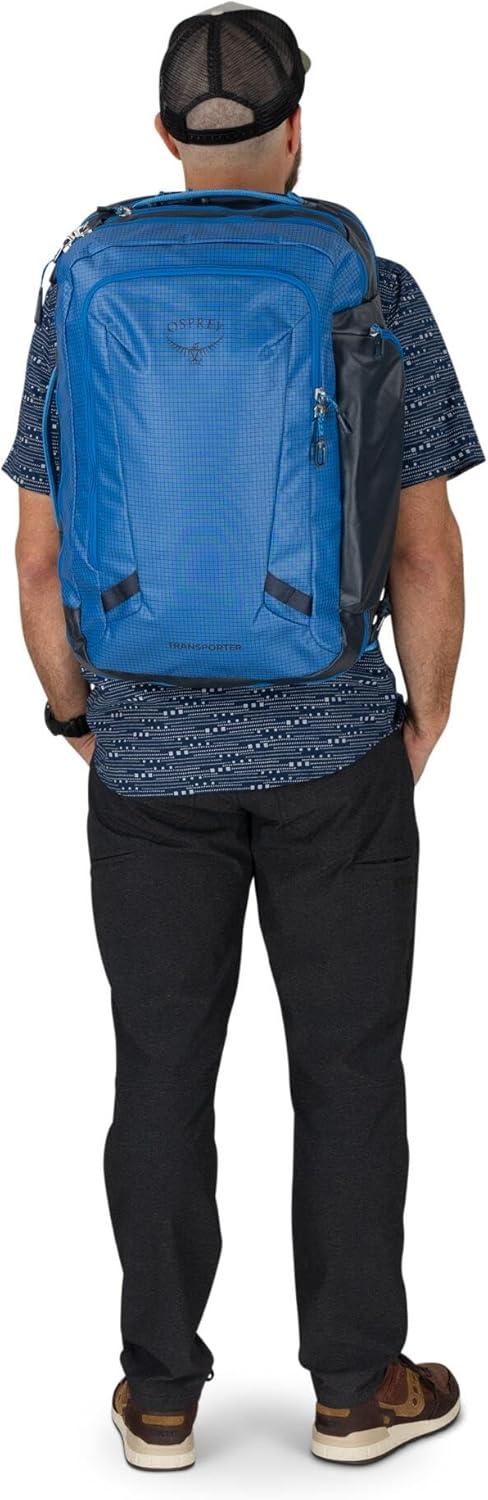 imageOsprey Transporter 44L Travel Pack Raven BlackBlue FlameNocturnal Blue