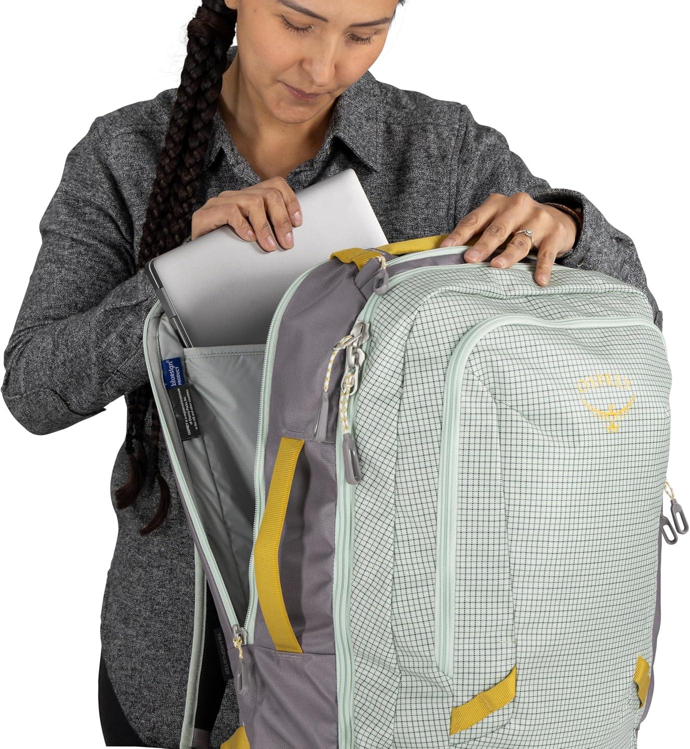 imageOsprey Transporter 44L Travel Pack Raven BlackBlue FlameNocturnal Blue