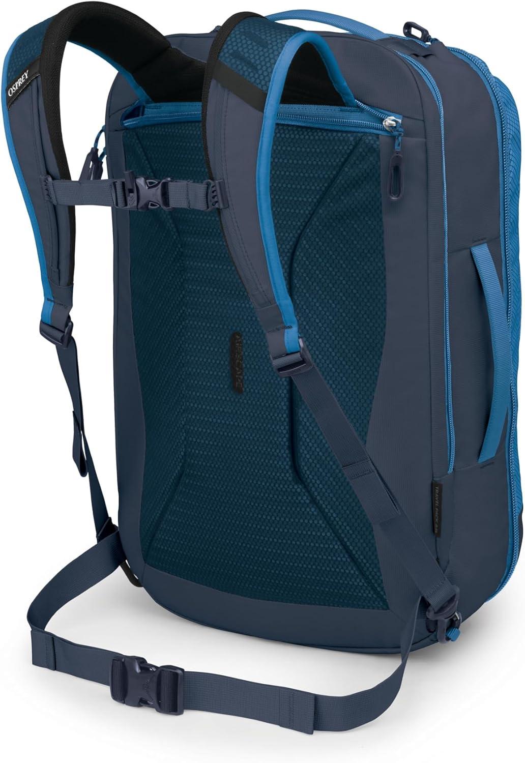 imageOsprey Transporter 44L Travel Pack Raven BlackBlue FlameNocturnal Blue
