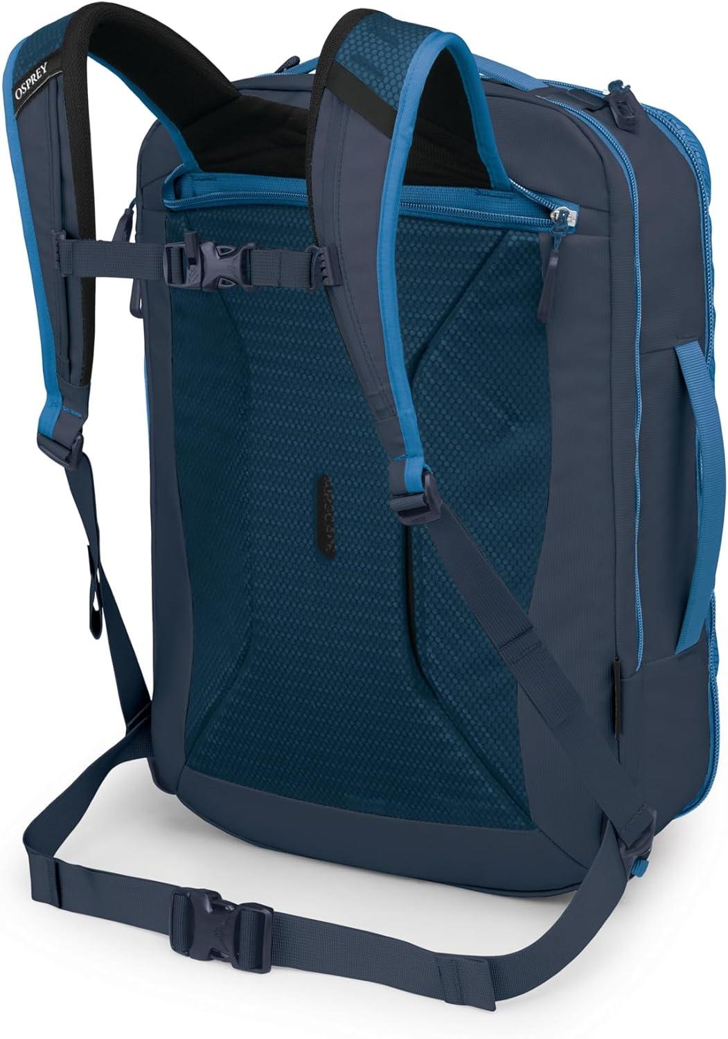 imageOsprey Transporter 44L Travel Pack Raven BlackBlue FlameNocturnal Blue