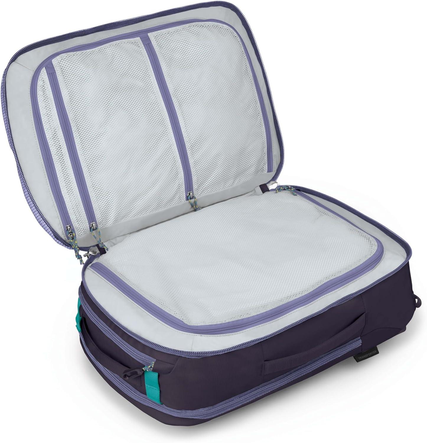 imageOsprey Transporter 44L Travel Pack Raven BlackEuphoria Purple