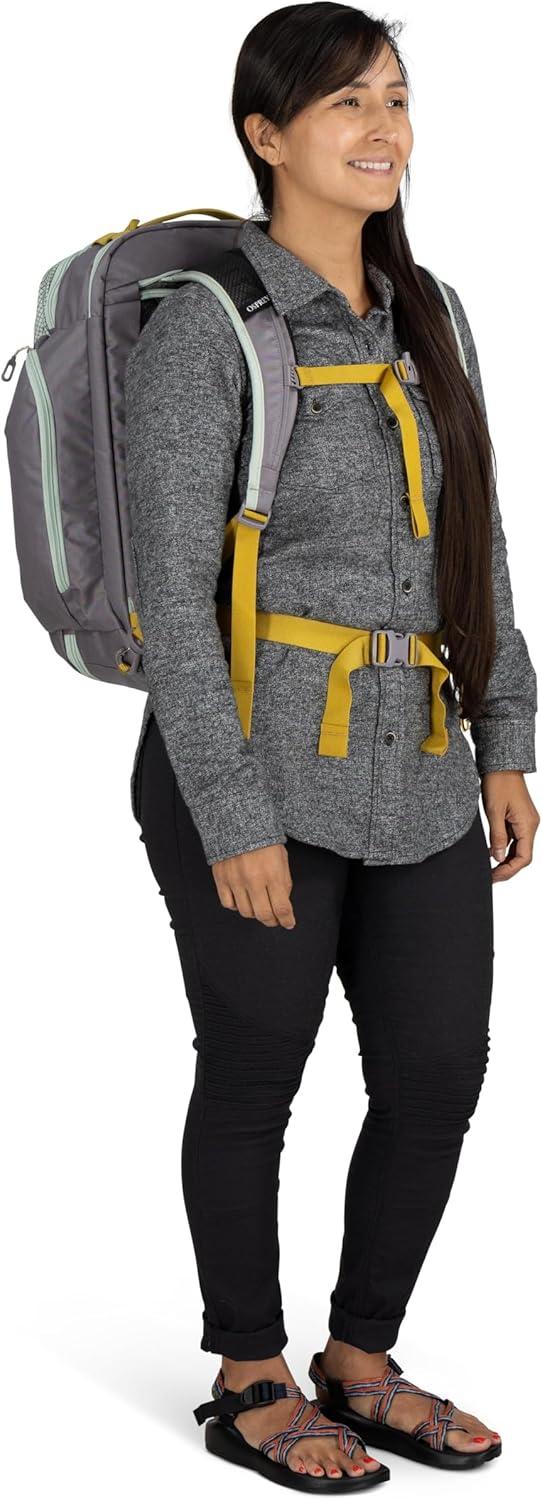 imageOsprey Transporter 44L Travel Pack Raven BlackFrosty MintSoundwave Grey