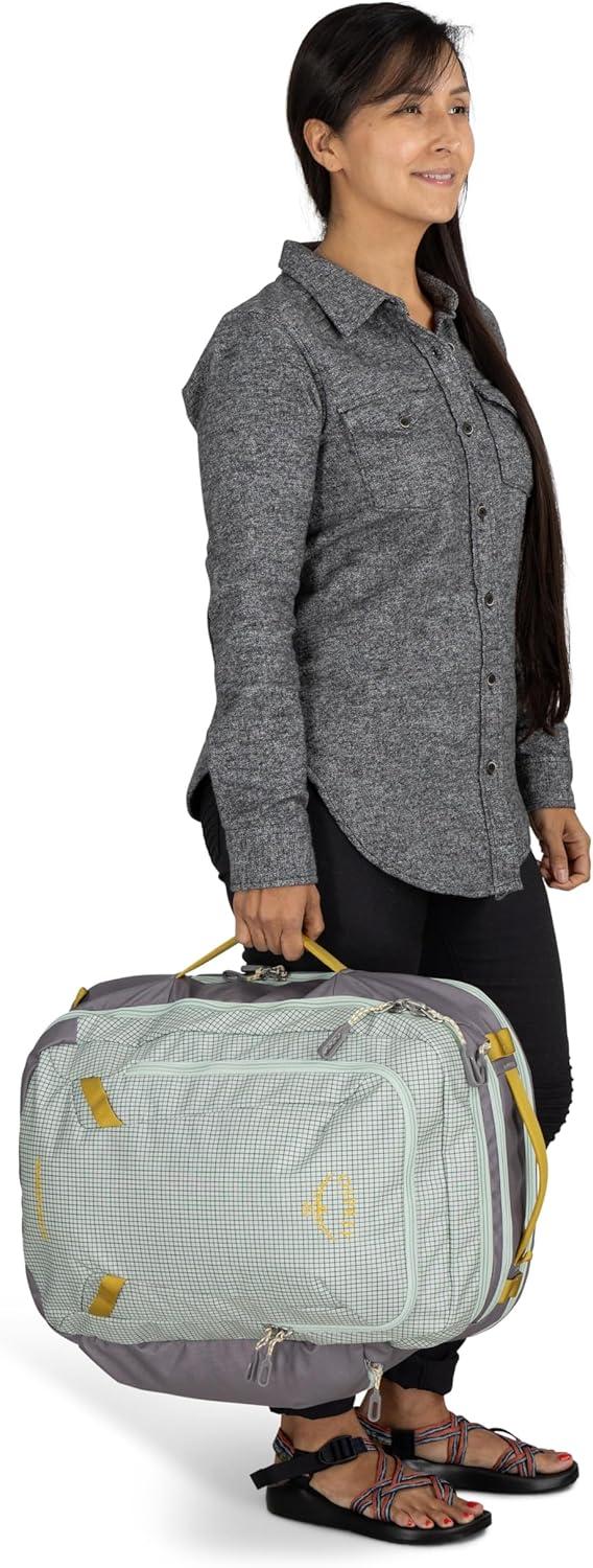 imageOsprey Transporter 44L Travel Pack Raven BlackFrosty MintSoundwave Grey
