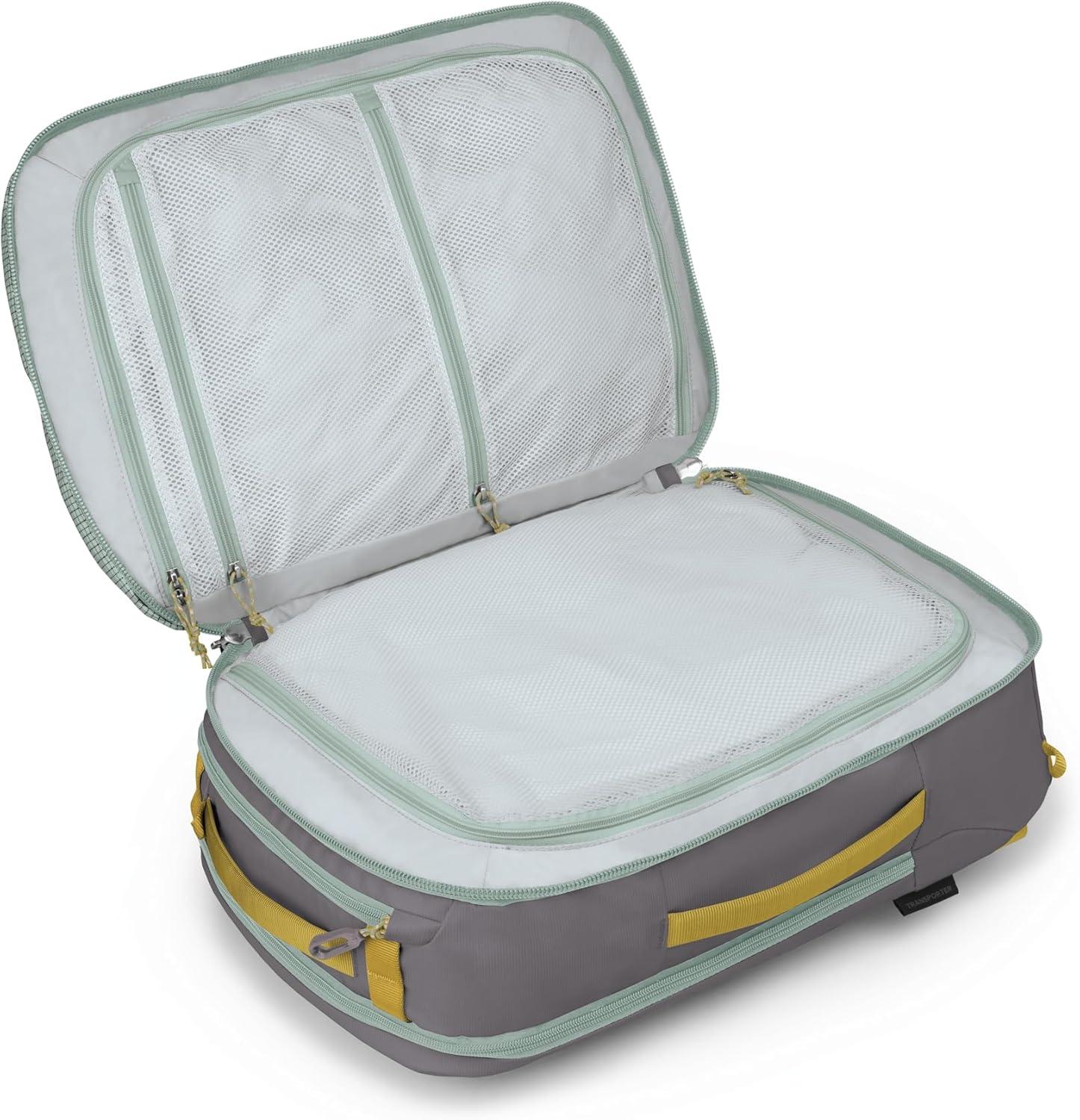 imageOsprey Transporter 44L Travel Pack Raven BlackFrosty MintSoundwave Grey