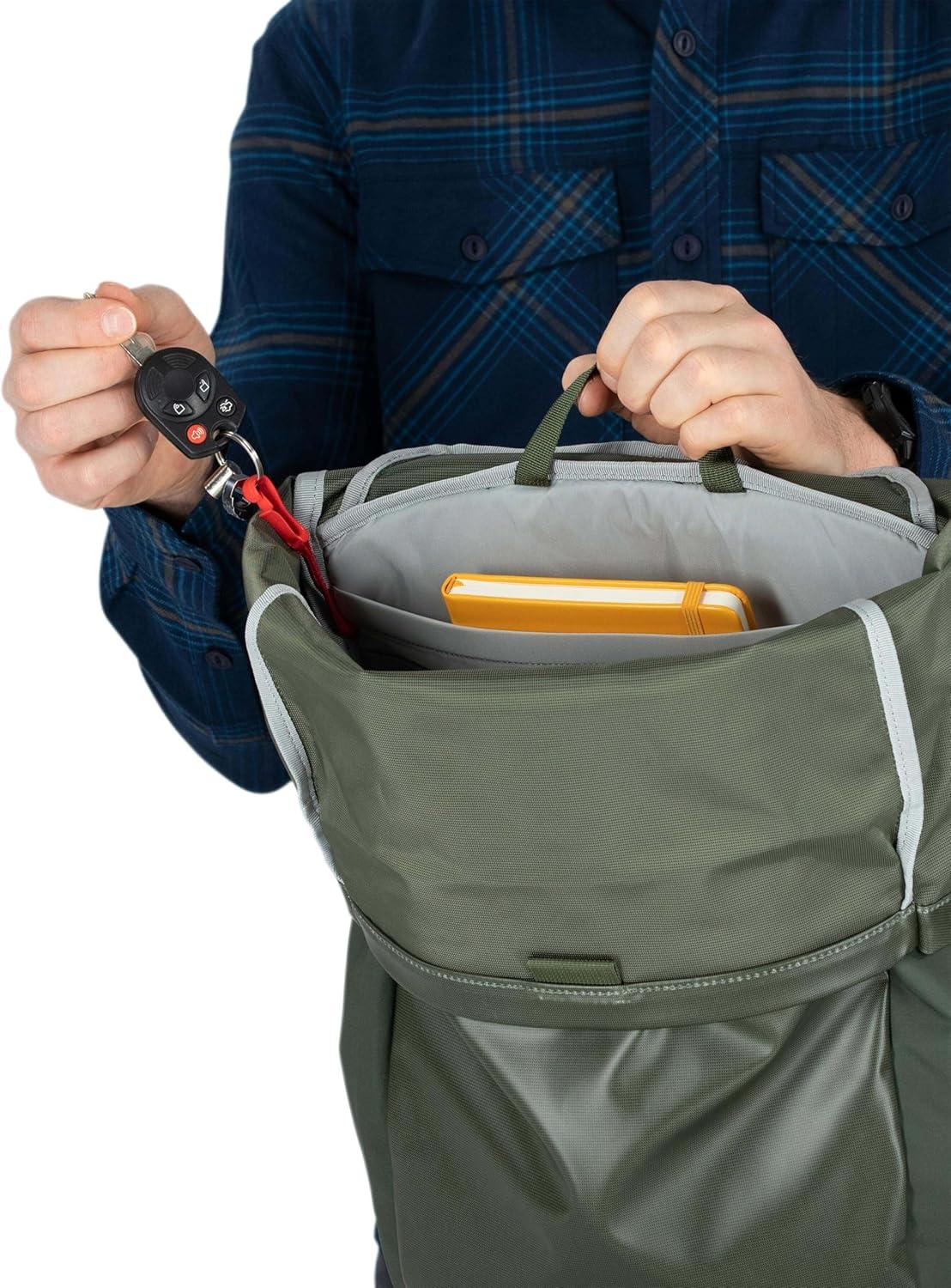 imageOsprey Transporter Roll Top Laptop Backpack Red MountainVenturi Blue