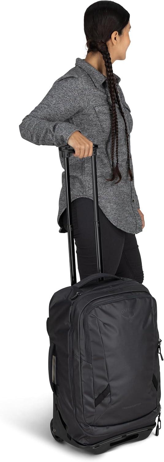 imageOsprey Transporter Wheeled CarryOn Blue FlameNocturnal BlueRaven Black