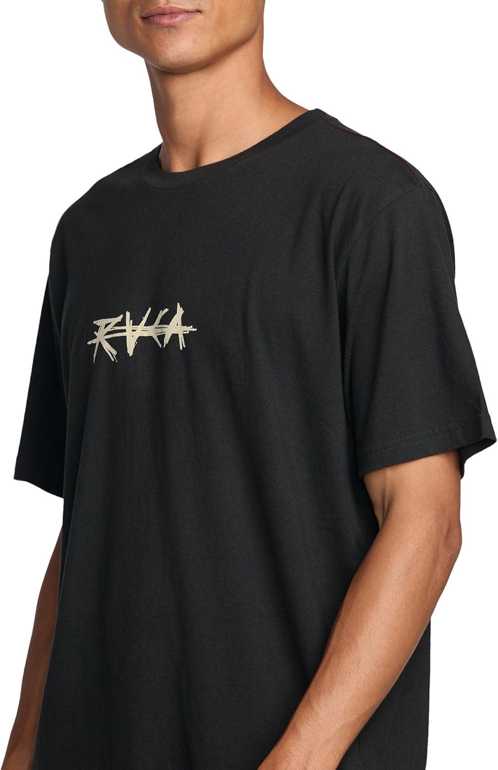 imageRVCA Mens Balance Box Short Sleeve TeeCrossed Palms Pirate Black