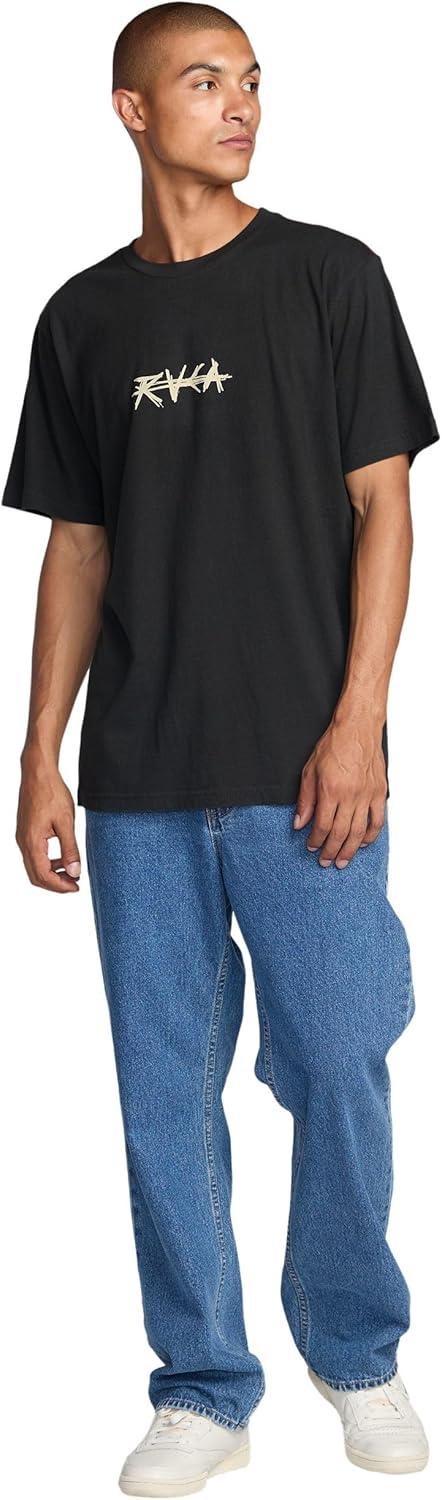 imageRVCA Mens Balance Box Short Sleeve TeeCrossed Palms Pirate Black