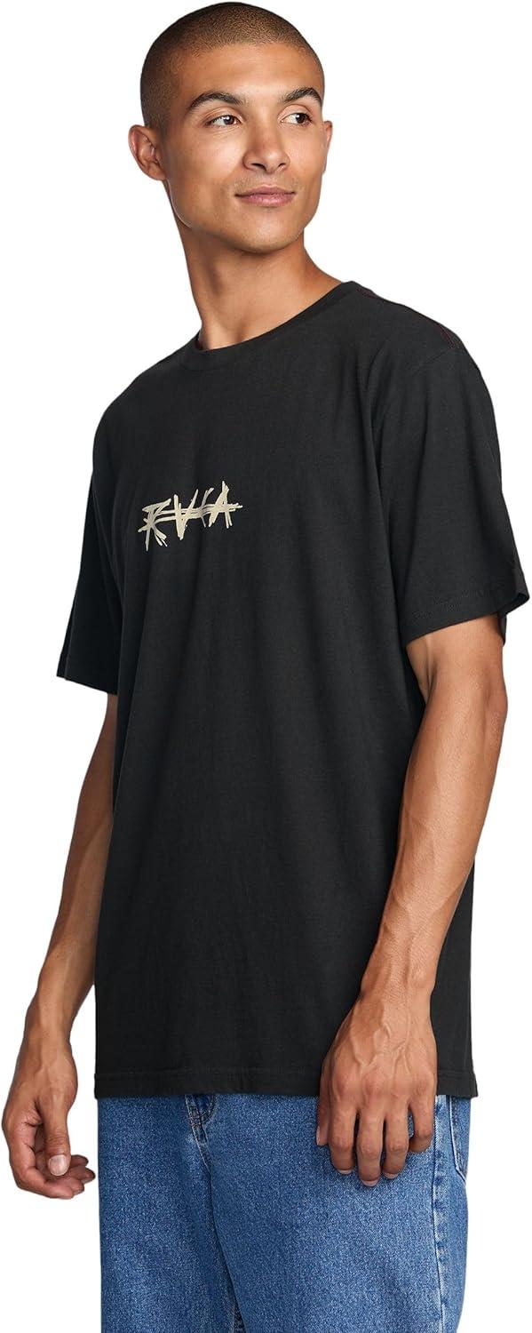 imageRVCA Mens Balance Box Short Sleeve TeeCrossed Palms Pirate Black