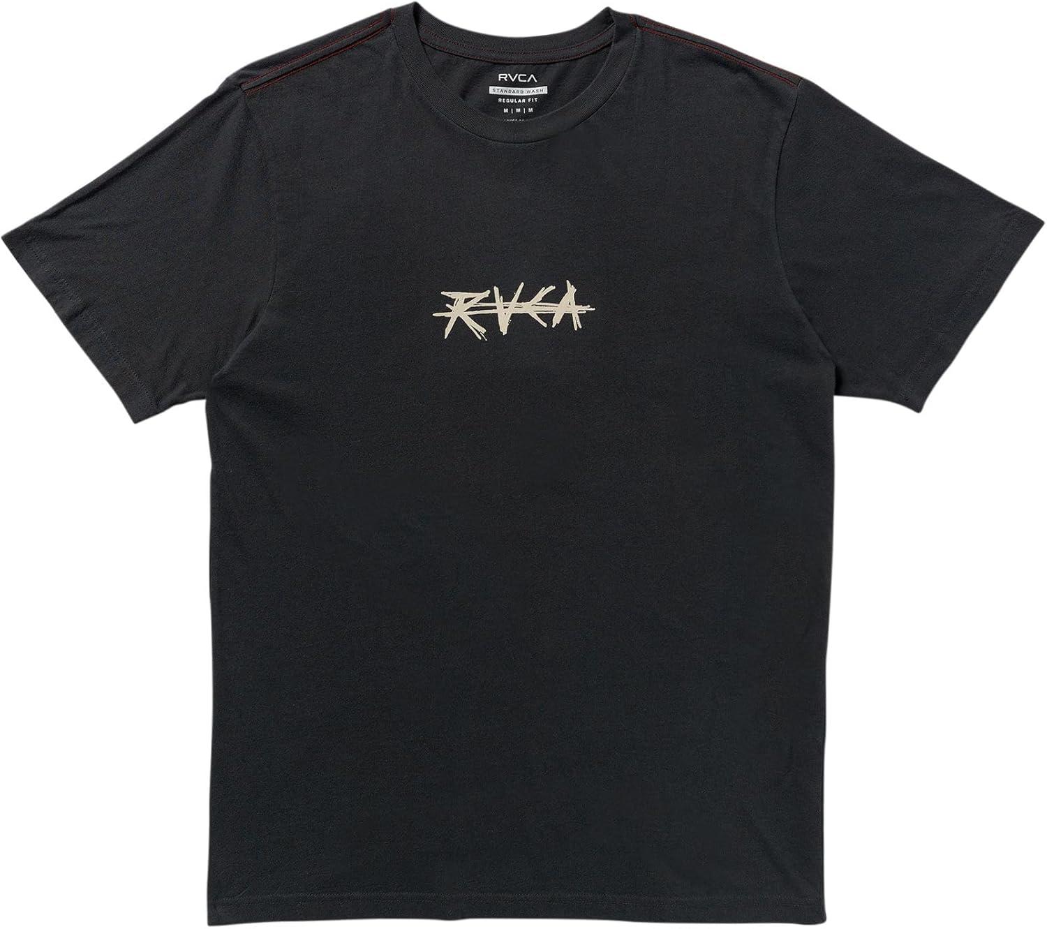 imageRVCA Mens Balance Box Short Sleeve TeeCrossed Palms Pirate Black