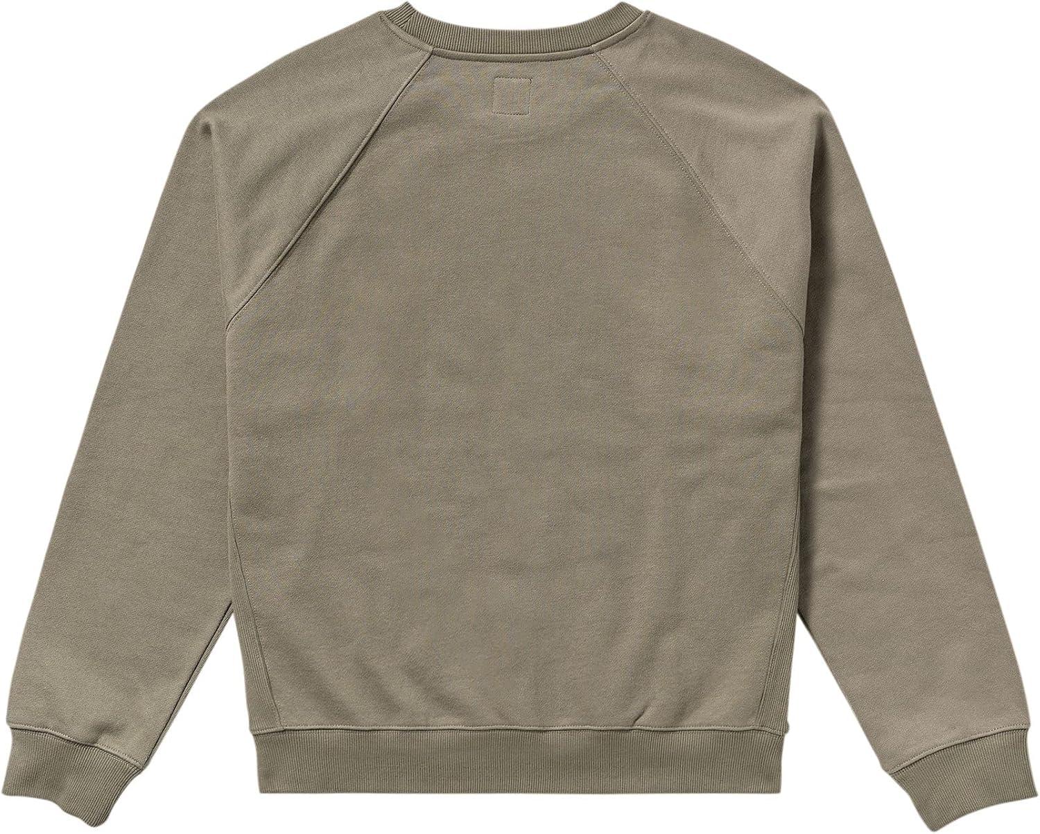 imageRVCA Mens Relaxed Fit Fleece CrewneckDayshift Crew 2 Mushroom