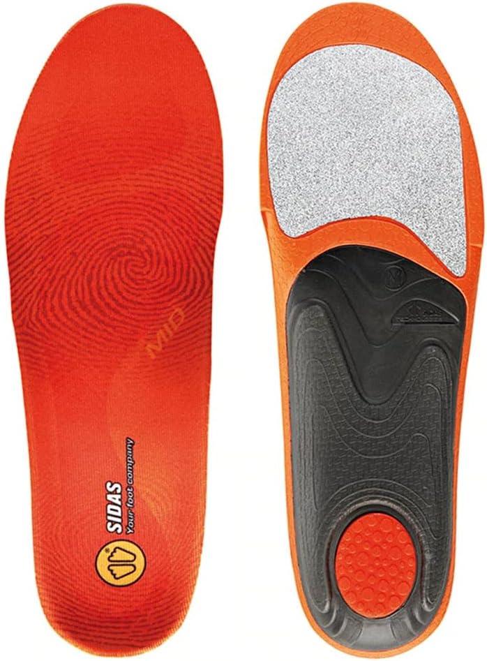 imageSidas Unisex Winter 3Feet Insulated Cushioned Skiing Insoles with EVA Pad for Arch Support HighArched Feet Medium 3941 OrangeSmall 3638