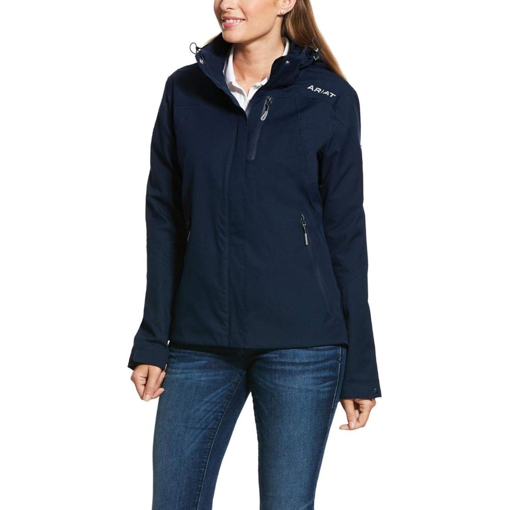 imageARIAT 2022 Womens Coastal Jacket H20 10039349 Zinfandel Navy