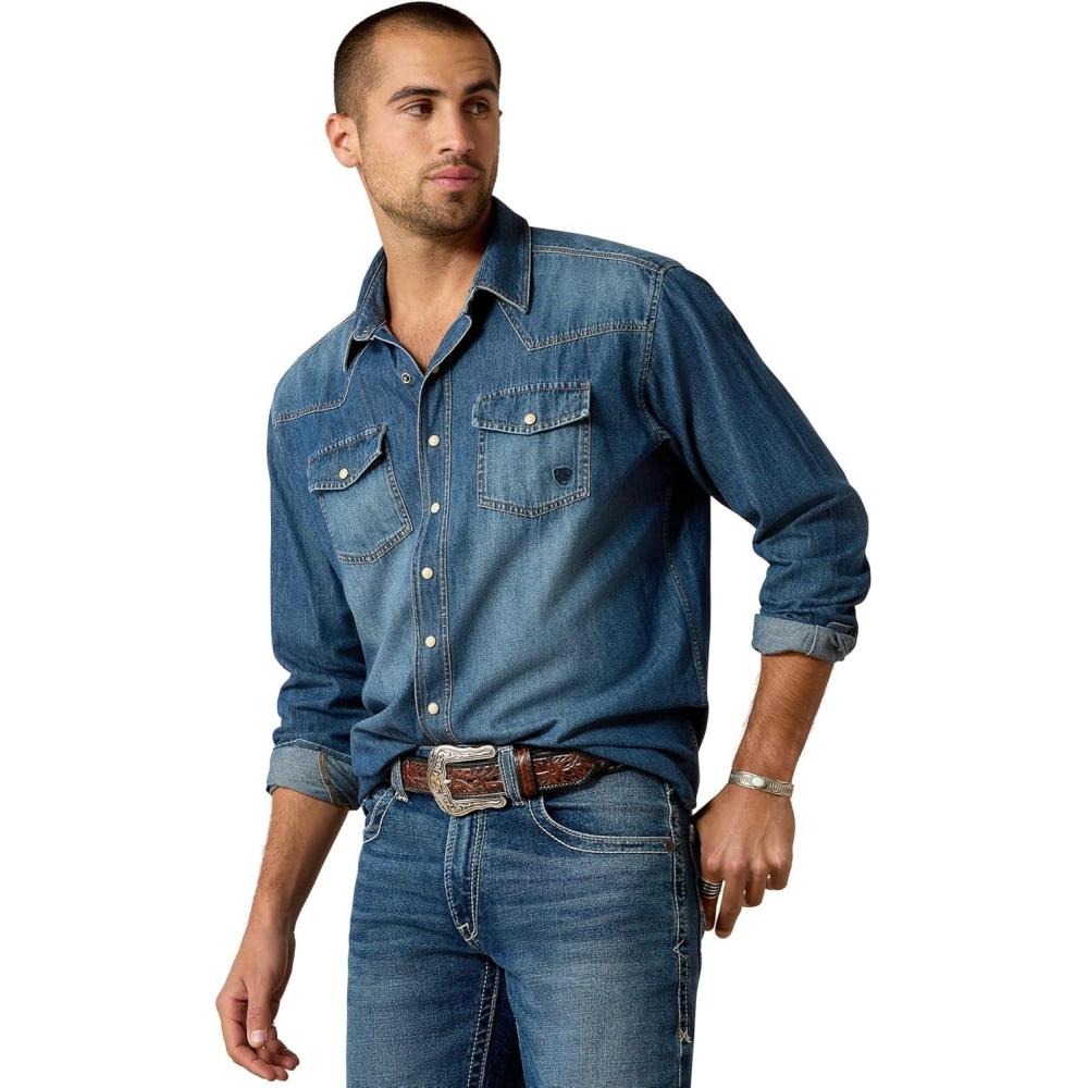 imageAriat Mens Denim ShirtStone