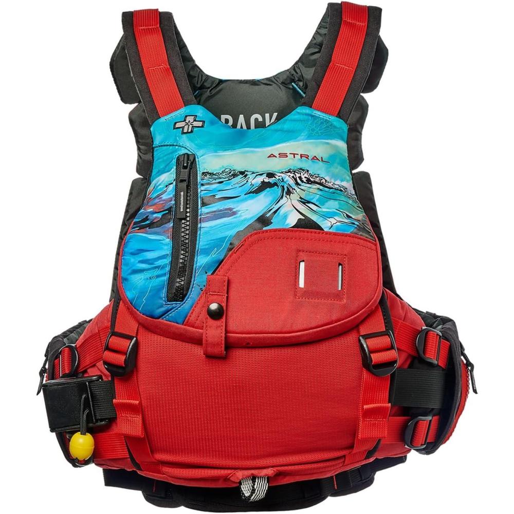 imageAstral Indus Life Jacket HighFloat USCG Type V PFD Adult Life Vest for Swiftwater Rescue SUP ampamp WhitewaterBones Red