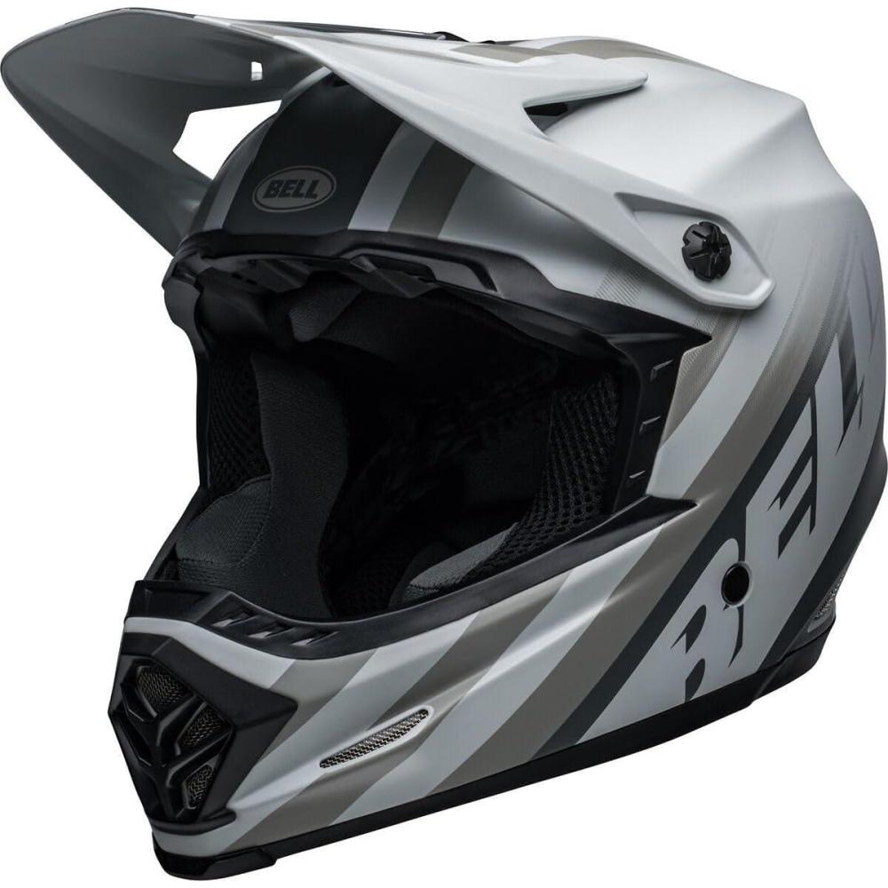 imageBELL Full9 Fusion MIPS Lightweight Fiberglass Shell Adult Full Face MTB Downhill BMX HelmetMatte GrayDark Gray