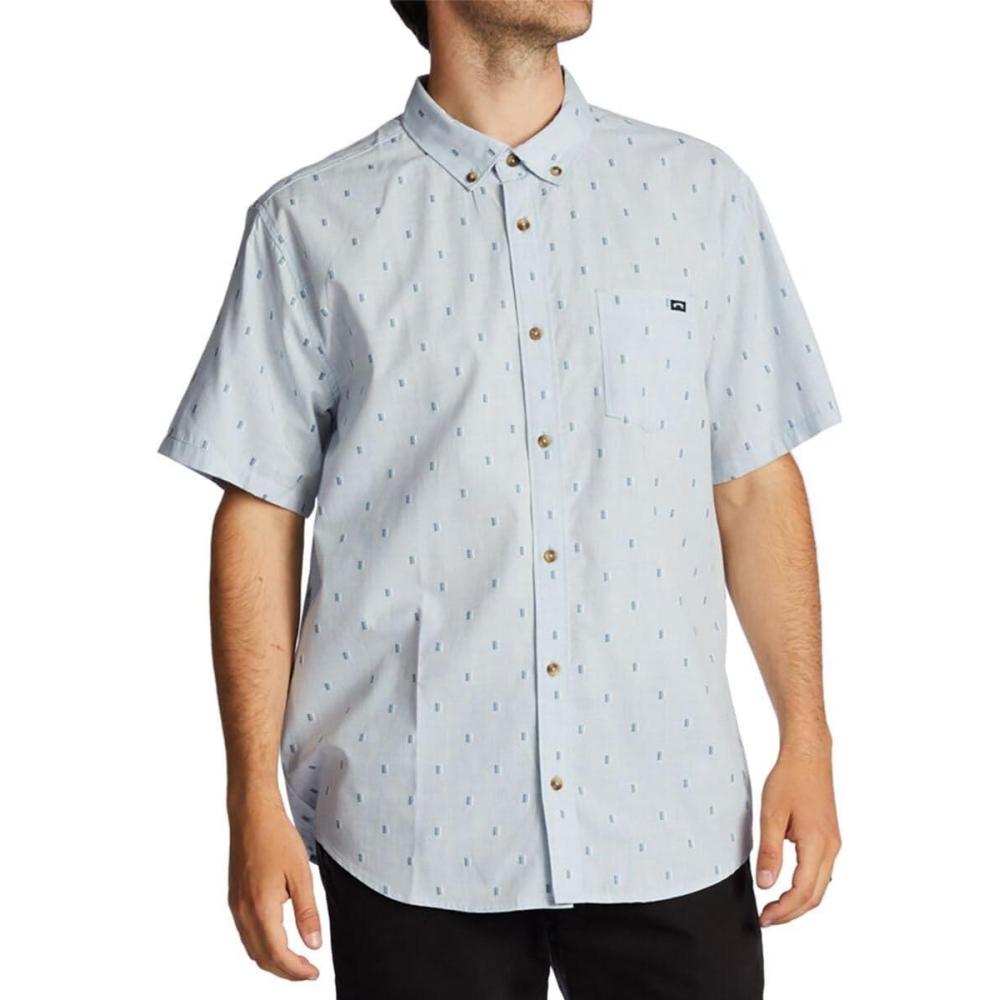 imageBillabong Mens All Day Jacquard Short Sleeve WovenBlue Haze