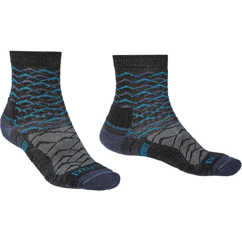 imageBridgedale Mens Lightweight Ankle HeightMerino Endurance SocksDark GreyBlue