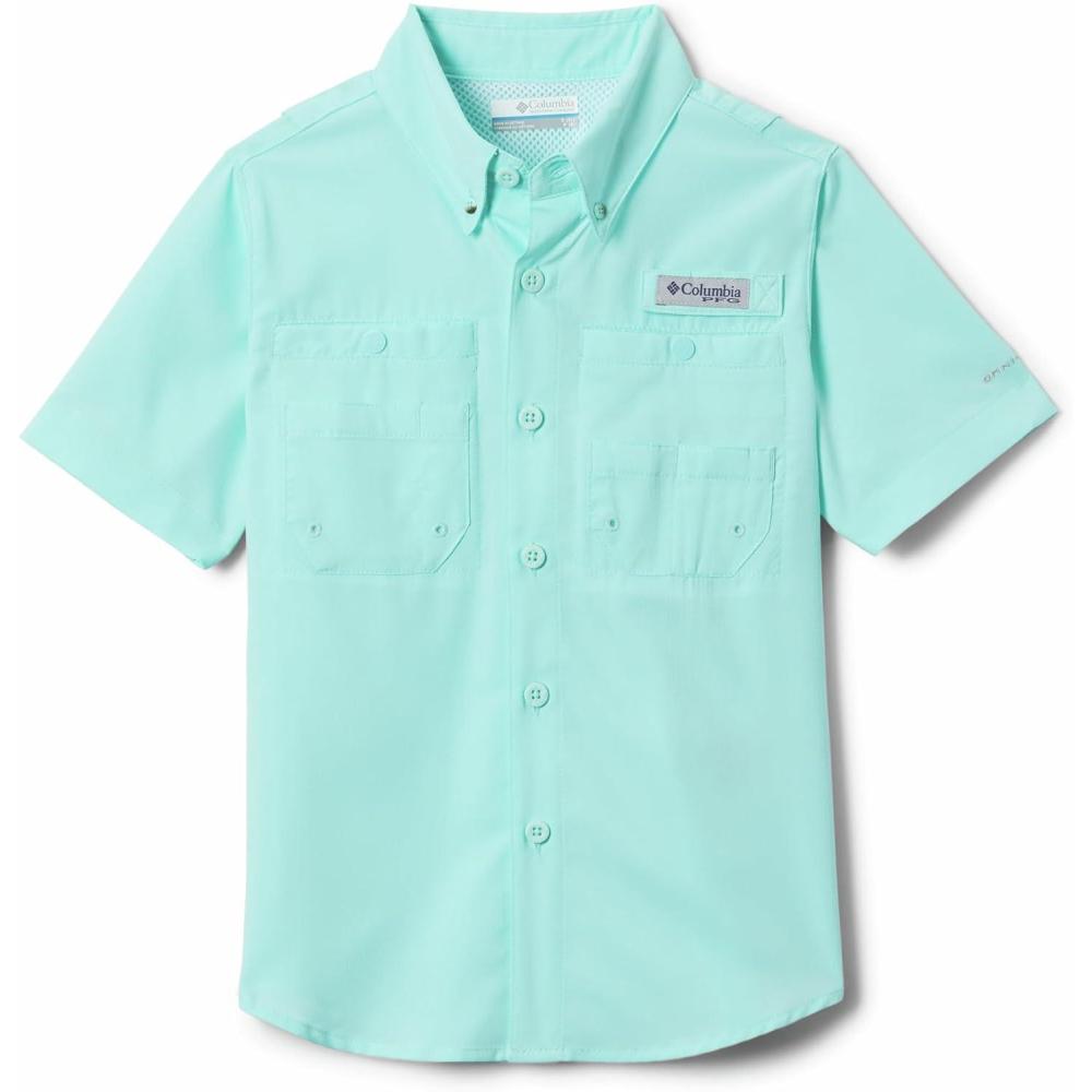 imageColumbia Boys PFG Tamiami Short Sleeve Shirt Gulf Stream Small