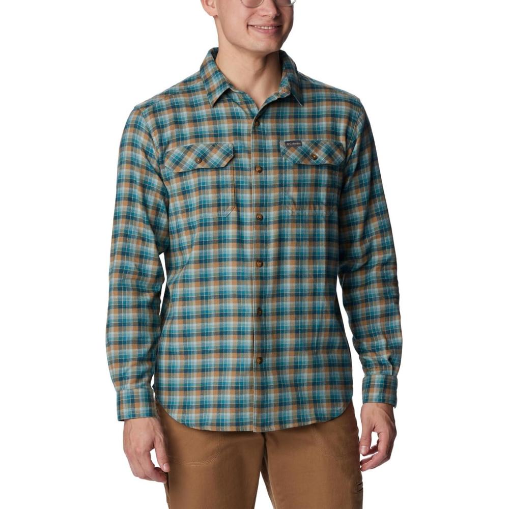 imageColumbia Mens Flare Gun Stretch FlannelDelta Gradient Check