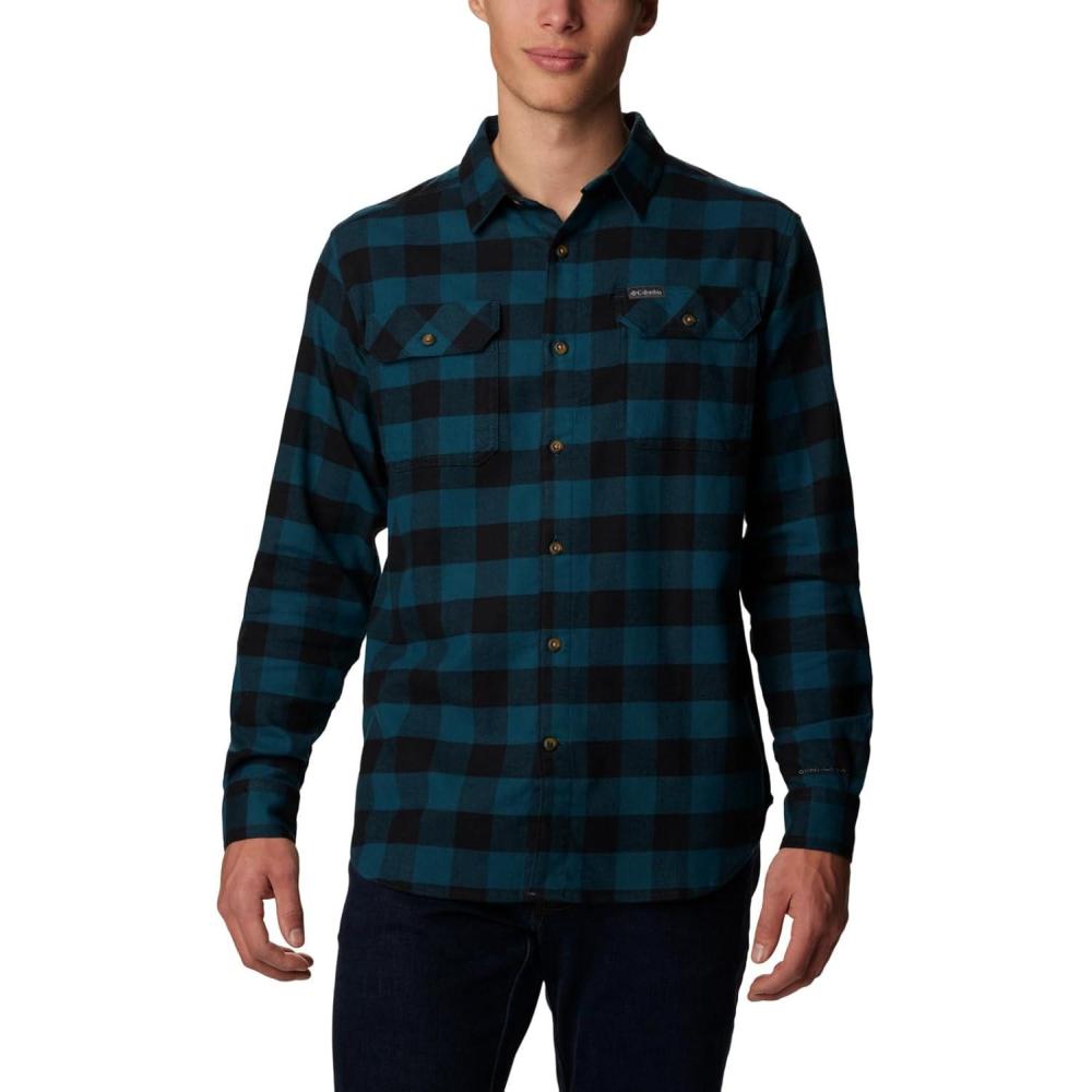 imageColumbia Mens Flare Gun Stretch FlannelNight Wave Buffalo Check