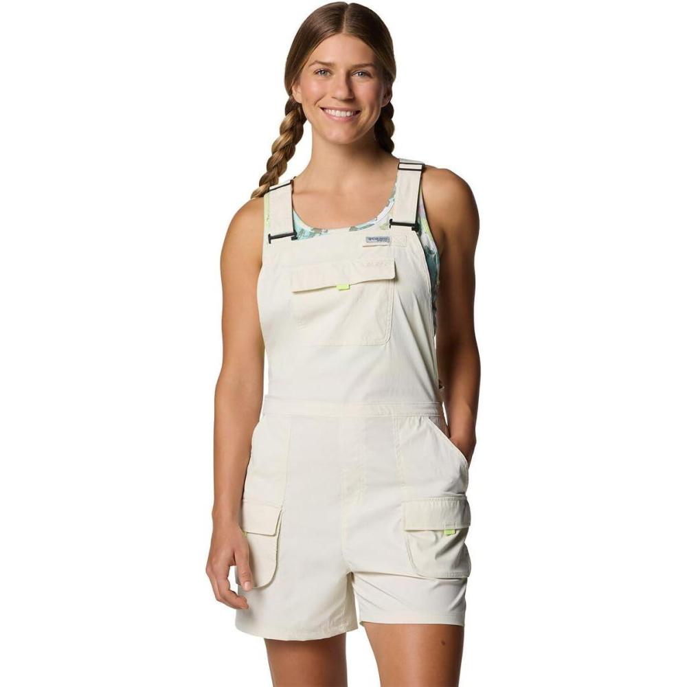 imageColumbia PFG Open Water 4in Short Overall  Womens Stone S