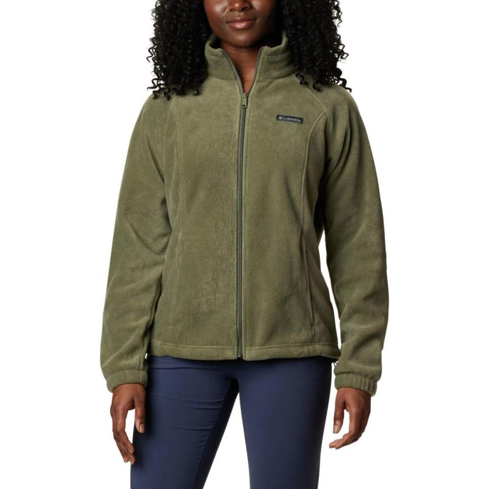 imageColumbia Womens Benton Springs Full ZipStone Green