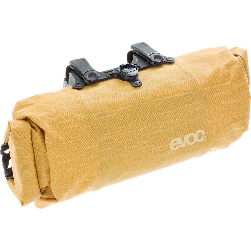 imageEVOC HANDLEBAR PACK BOA Handlebar Bag Bicycle Bag for Additional Storage Space Large Storage Space 25L or 5L BOA Fit System Quick Access on Both Sides Waterproof and DirtRepellentClay yellow