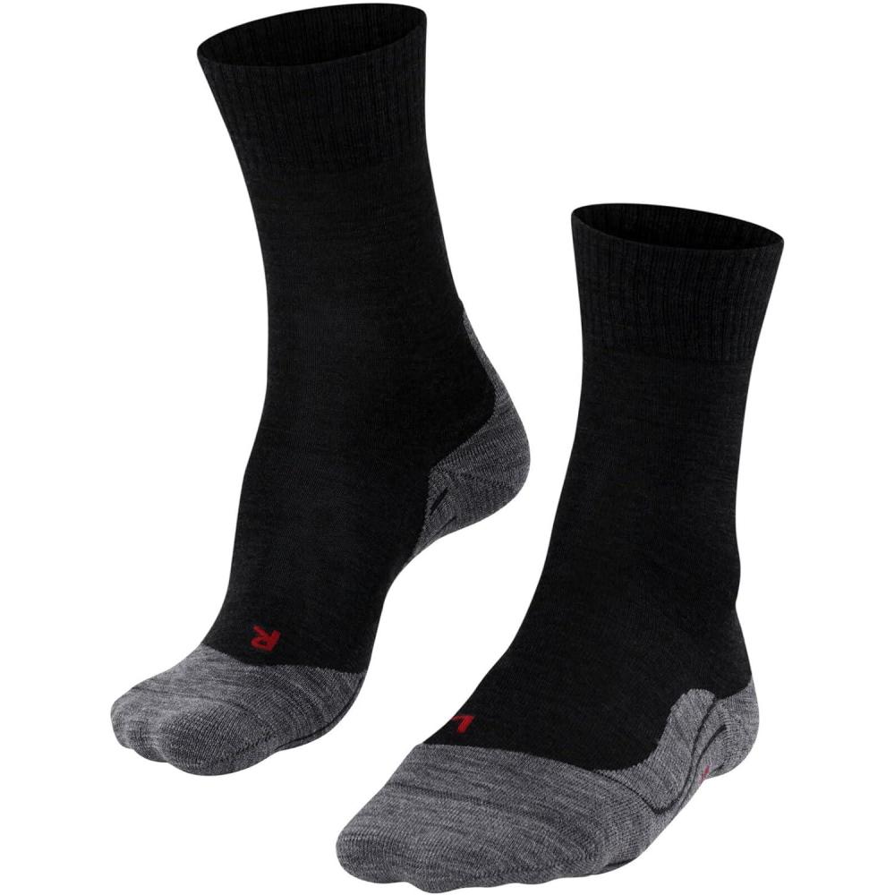 imageFALKE Womens TK5 Wander Hiking Socks 1 PairBlack Blackmix 3010
