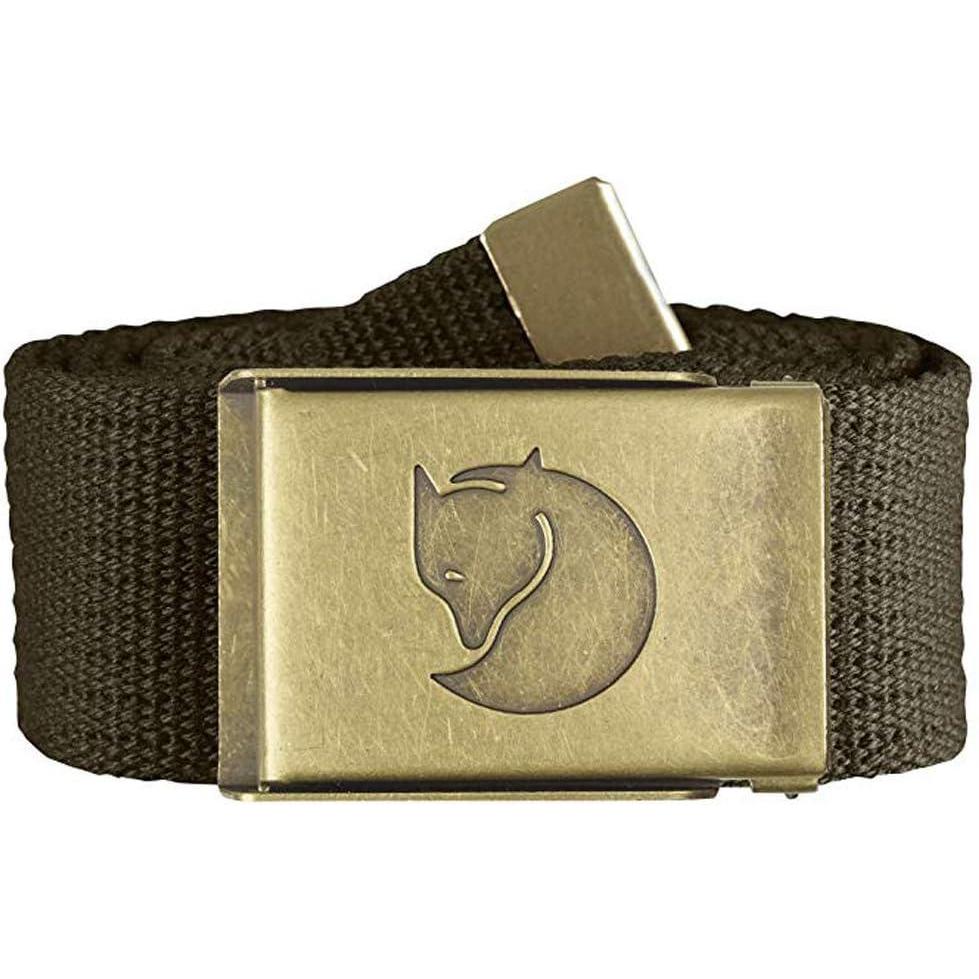 imageFjallraven  Canvas Brass Belt 4 cm Dark Olive