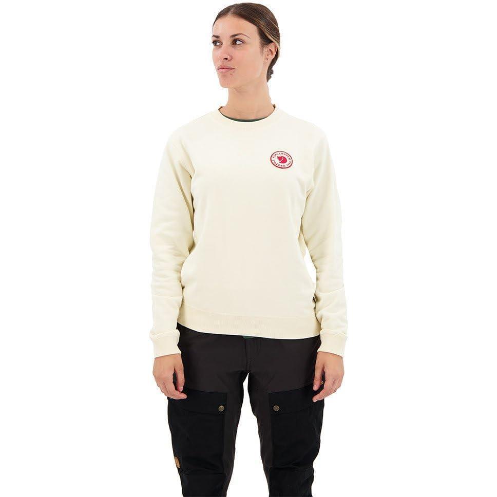 imageFjllrven Womens 1960 Logo Badge SweaterChalk White