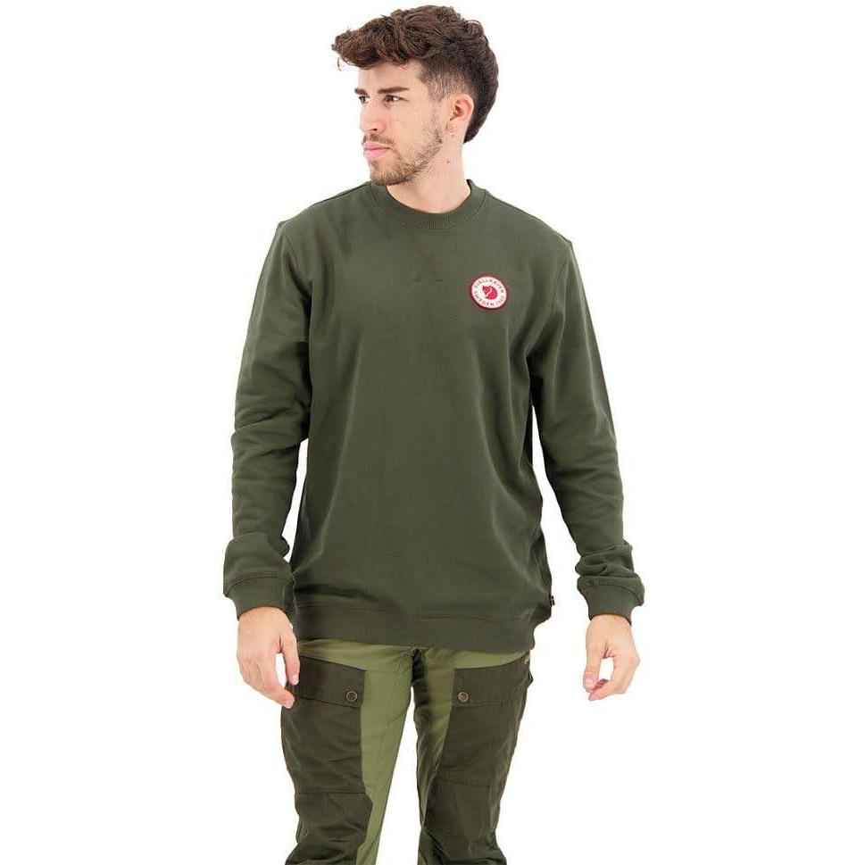 imageFjllrven unisexadult 1960 Logo Badge SweaterDeep Forest