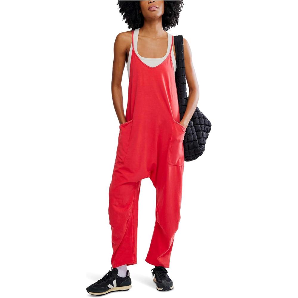 imageFree People womens Hot Shot OnesieCherry Red