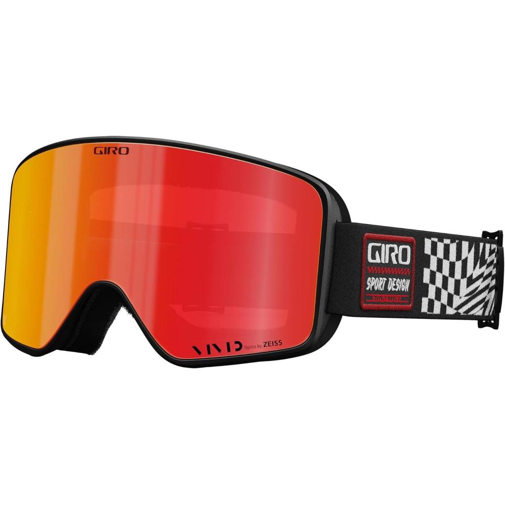 imageGiro Method Snow Goggle 2021BlackWhite Vertigo Vivid Ember