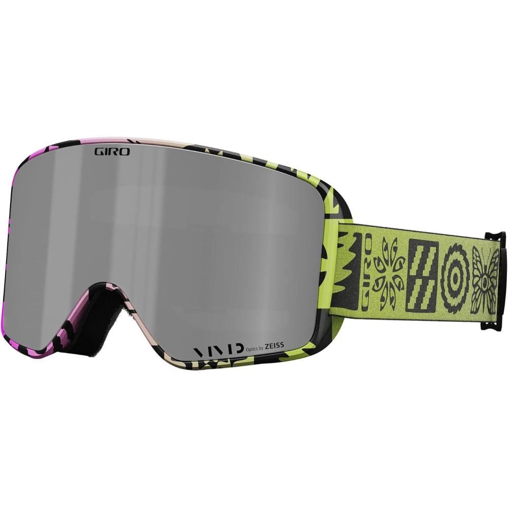 imageGiro Method Snow Goggle 2021Glow Green Shelter  Vivid Onyx