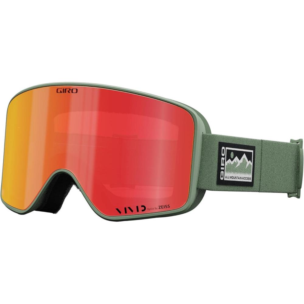 imageGiro Method Snow Goggle 2021Hedge Green All Access Vivid Ember