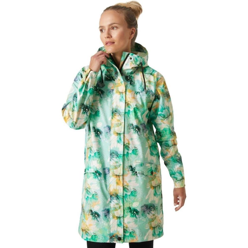 imageHellyHansen Womens Moss Rain Coat406 Jade Esra