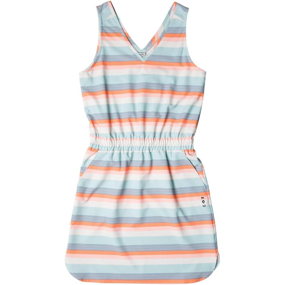 imageKAVU Ensenada Sleeveless V Neck Dress with PocketsCool Stripe