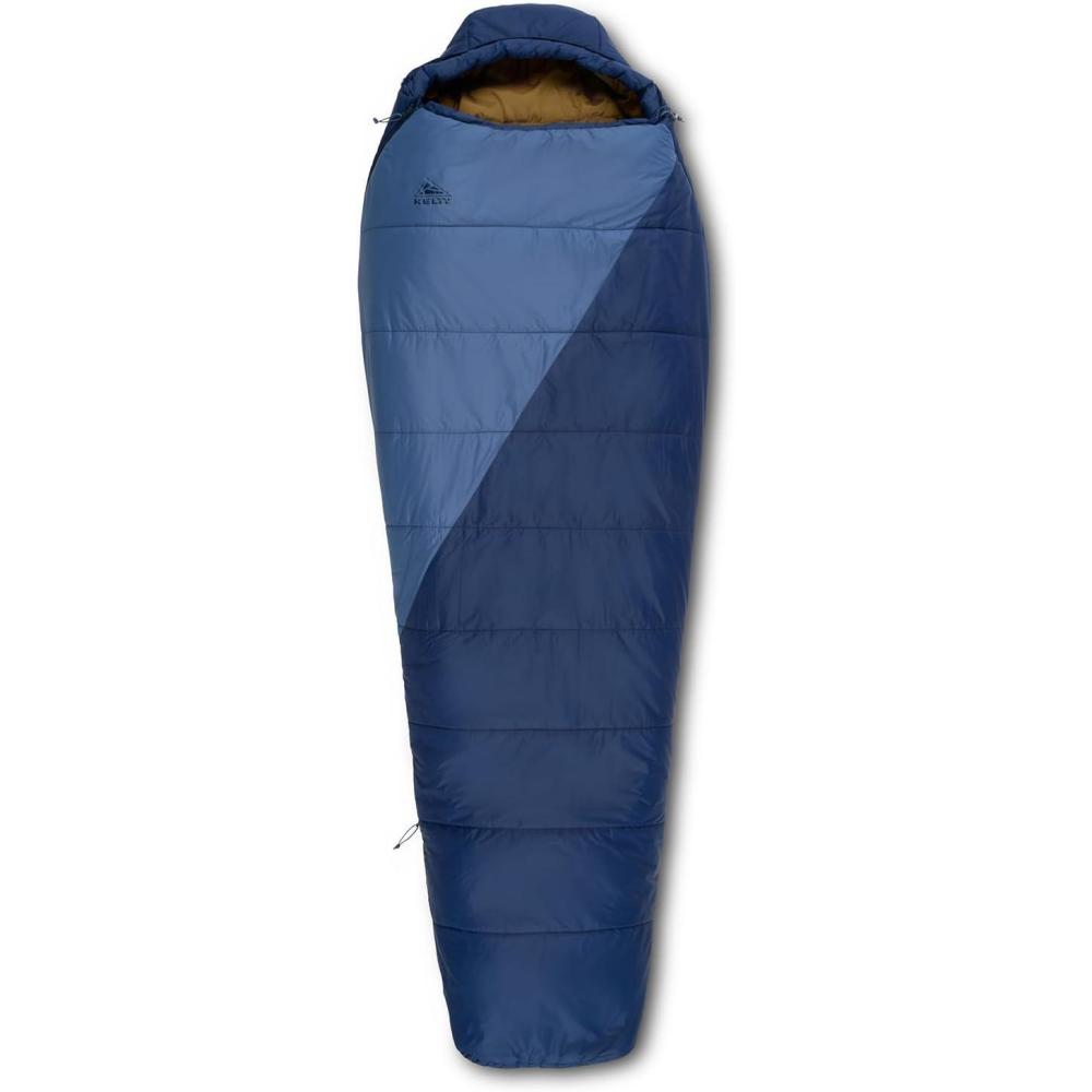 imageKelty Cosmic Synthetic Fill 20 Degree Backpacking Sleeping Bag  Compression Straps Stuff Sack IncludedDark Blue