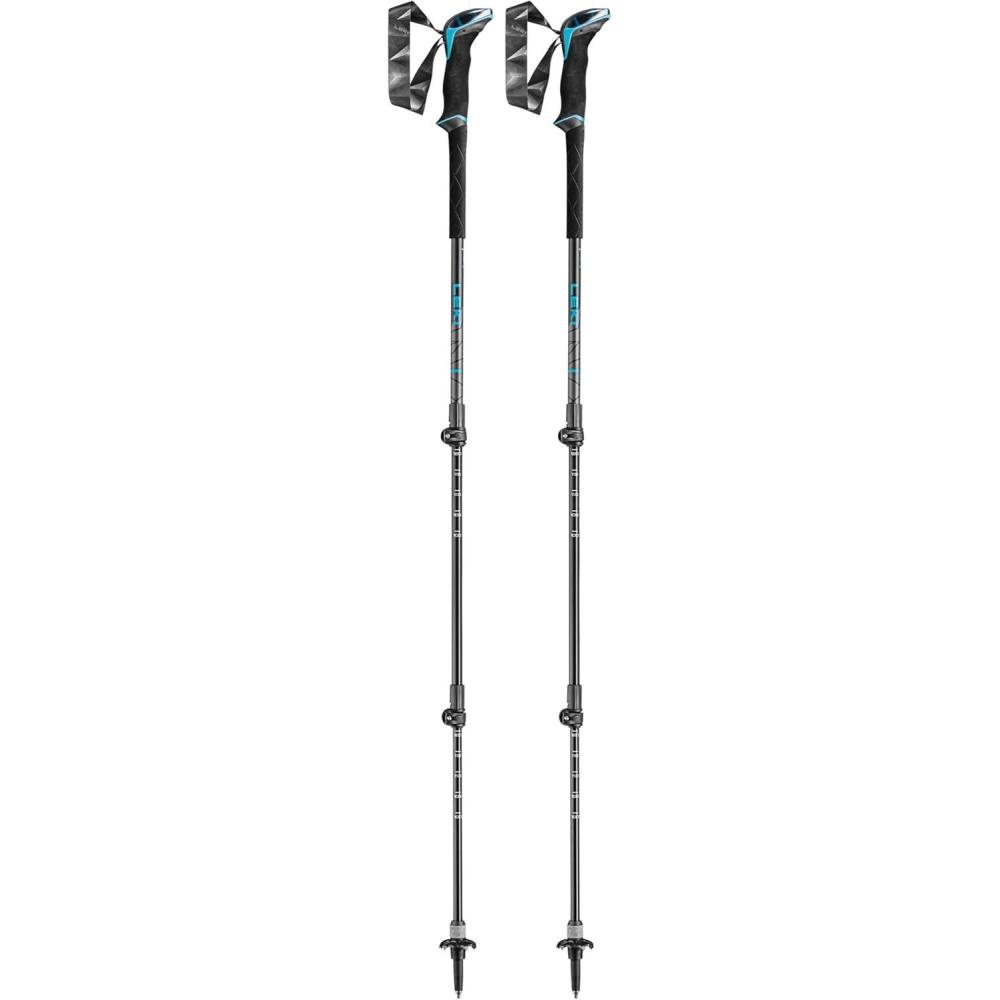 imageLEKI Makalu Lite AS Trekking Poles Aluminum Collapsible Lightweight Walking Poles for HikingBlackAnthracite