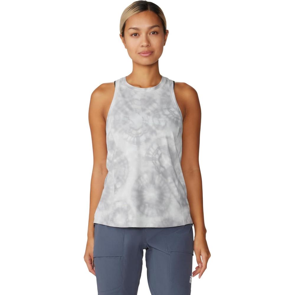 imageMountain Hardwear Womens Crater Lake TankGrey Ice Spore Dye Print