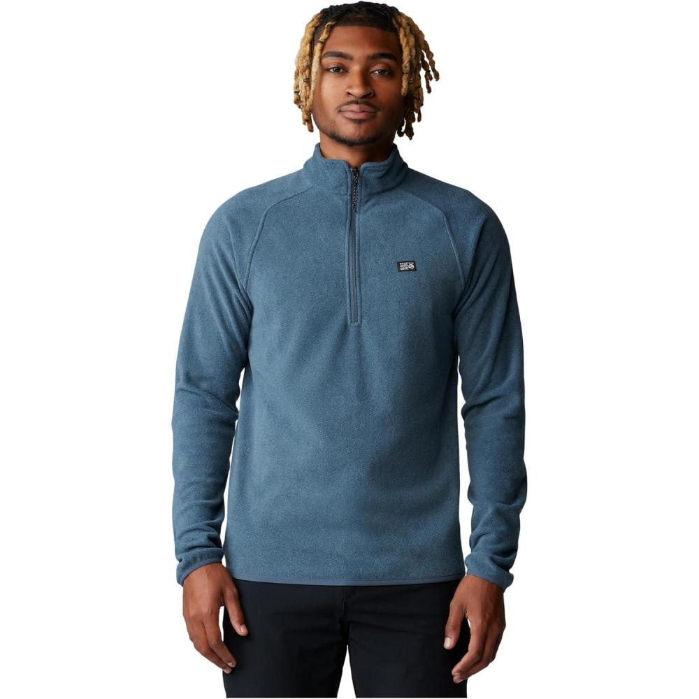imageMountain Hardwear mens Microchill 14 Zip PulloverMontauk Blue Heather