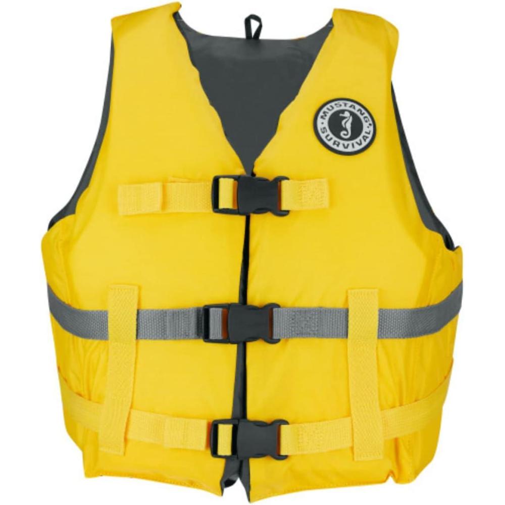 imageMustang Survival Livery Foam Vest  Yellow XLargeXXLarge