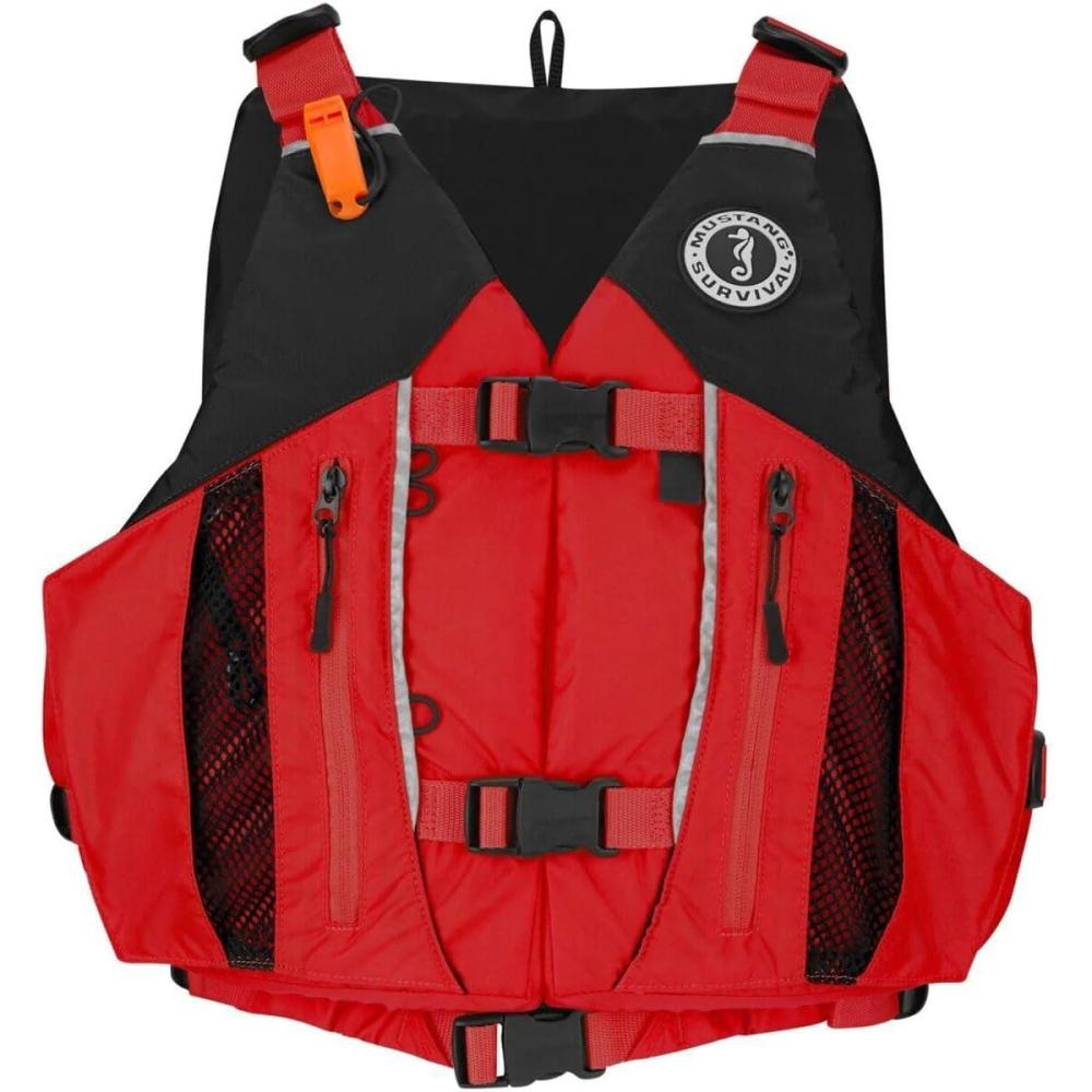 imageMustang Survival Solaris Foam Vest  RedBlack MediumLarge