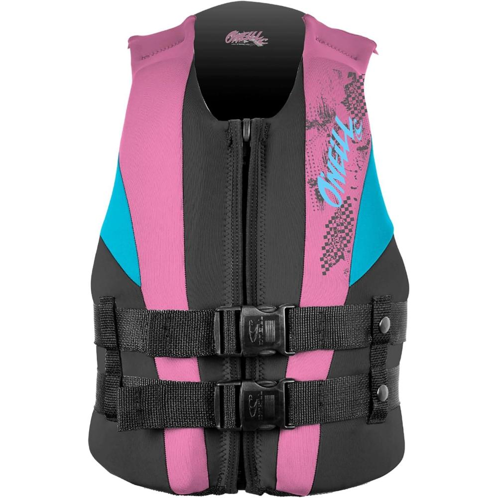 imageONeill Youth Reactor USCG Life VestBlackPetTurquoise