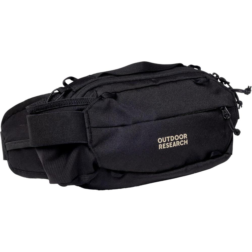 imageOUTDOOR RESEARCH Freewheel Mountain Bike 25L Hip Pack Water Resistant Internal Organization Pocekts Sunglasses Pocket with NonScratch Lining BuiltIn Water Bottle HolderBlack