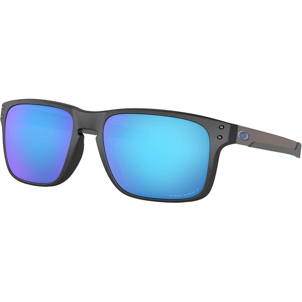 imageOakley Mens Oo9384 Holbrook Mix Rectangular SunglassesSteelPrizm Sapphire Iridium Polarized