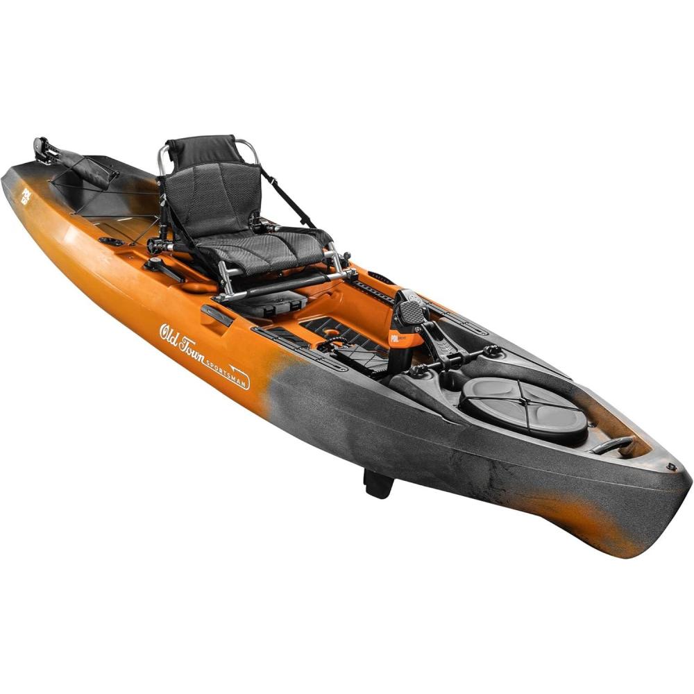 imageOld Town Sportsman PDL 120 Solo Angler SitonTop Pedal Fishing Kayak 12ftEmber Camo