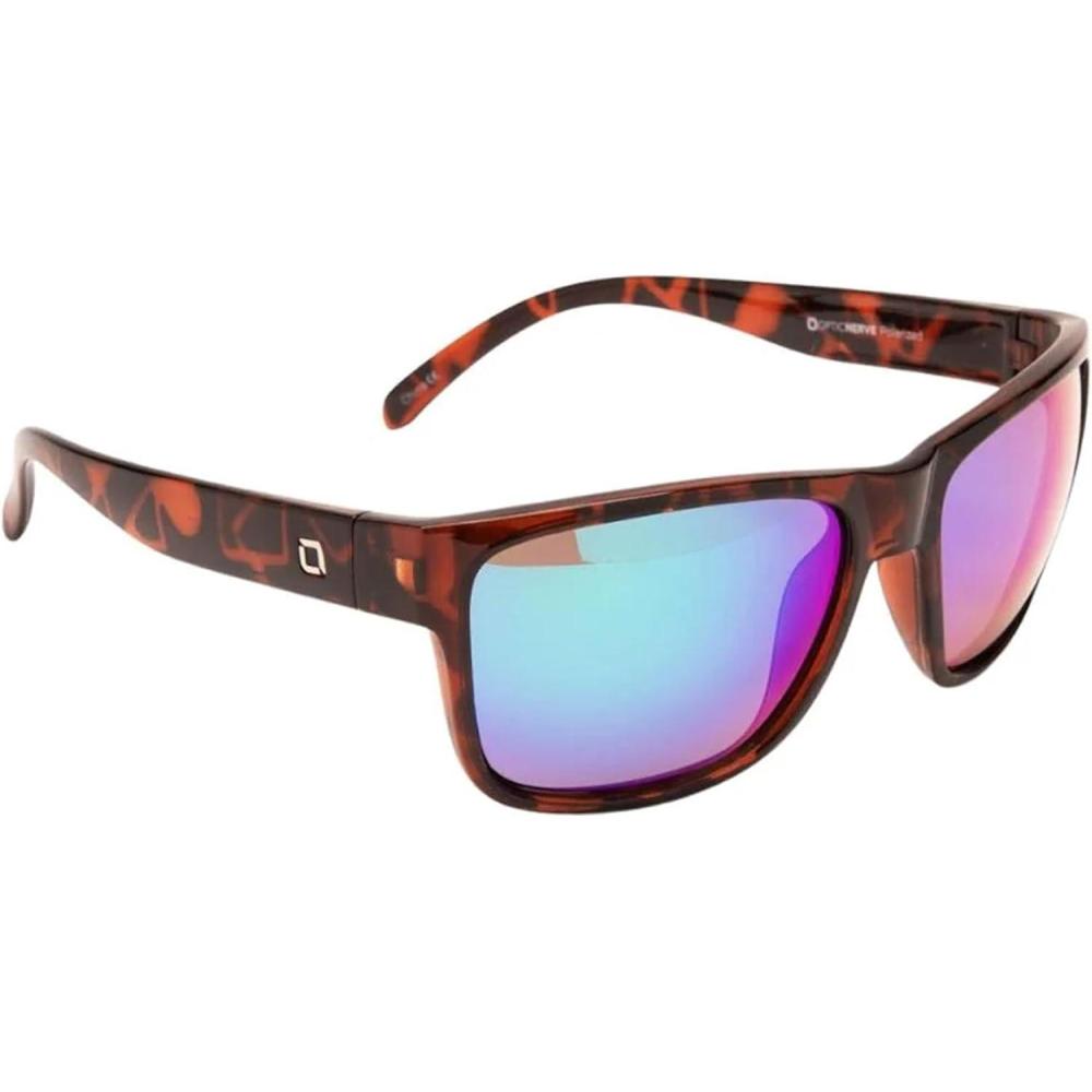 imageOptic Nerve womens KingfishShiny Dark Demi Frame With SmokeGreen Mirror Lens